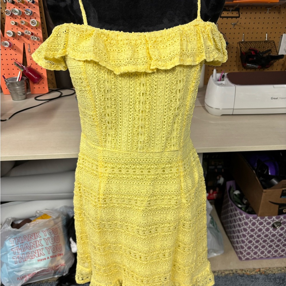 Spoiled Yellow Ruffled Tiered Sundress